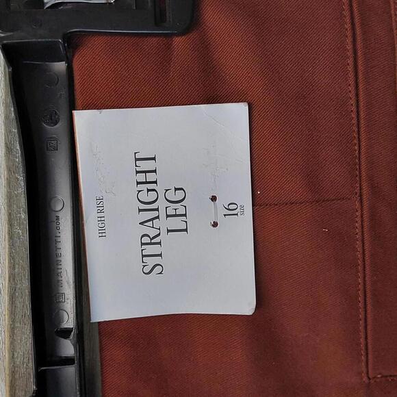 High Rise Straight Leg Rust Pants | Future Collective | 16 - Picture 11 of 12